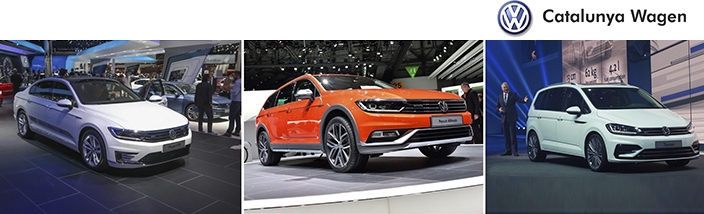 Los nuevos Touran, Passat GTE y Passat Alltrack  presentados en el Salón del Automóvil de Barcelona