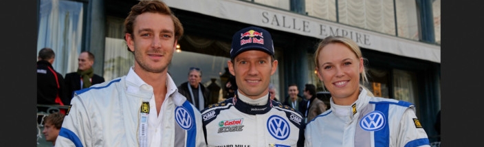 Estrellas mundiales prueban el Volkswagen Polo R WRC en Mónaco