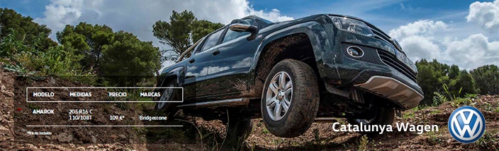 Oferta en neumáticos para el Amarok. ¡Te los llevarás puestos!