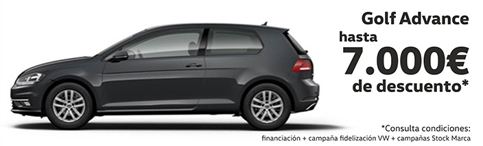 Este mes hasta 7.000€ de descuento en tu Golf Advance