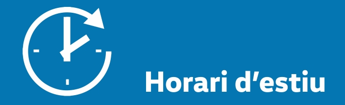 A l'agost, aquests son els nostres horaris